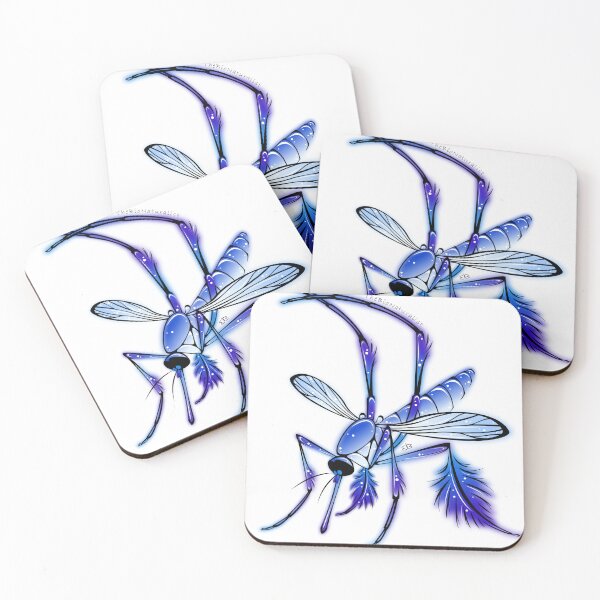 Item preview, Sabethes cyaneus Mosquito Sticker designed and sold by EllaAndGoldfish.