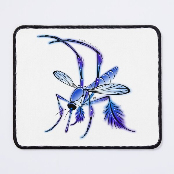 Item preview, Sabethes cyaneus Mosquito Sticker designed and sold by EllaAndGoldfish.