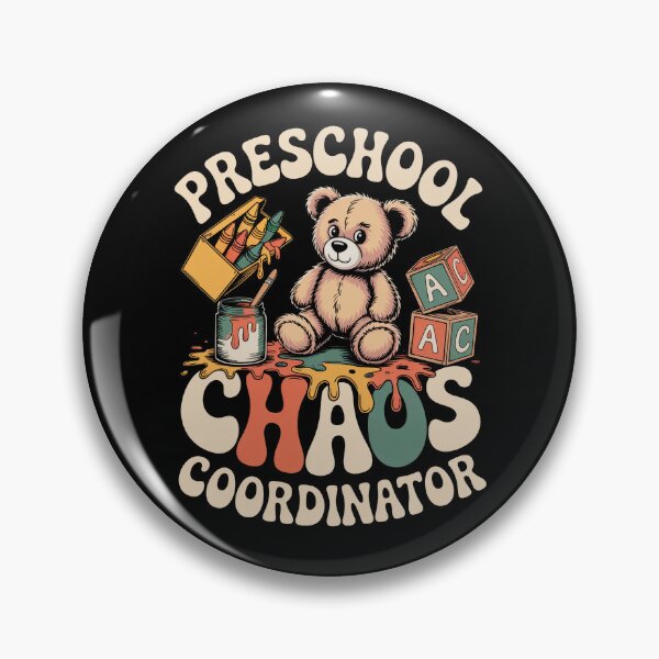 Item preview, Preschool Chaos Coordinator Pre-K Teacher Retro School Supplies designed and sold by ViralVector.
