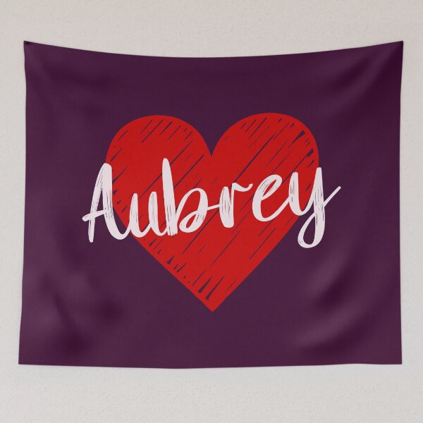 Item preview, Aubrey Name Red Heart  designed and sold by Jeallan Designs.