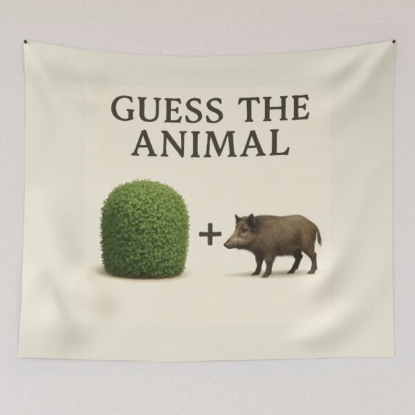 Item preview, Guess the Animal – Hedge + Hog Visual Wordplay designed and sold by GeoWild Designs.