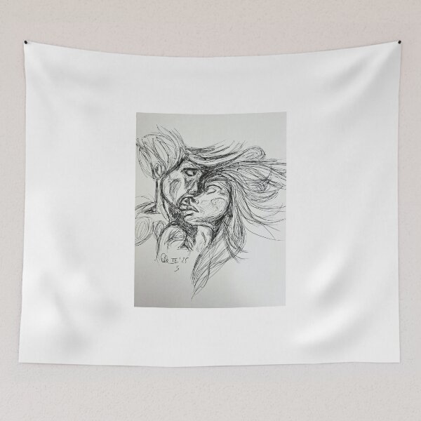 Item preview, Two Lovers: An intimate Ink Portrait designed and sold by ALE-ESCAPES.