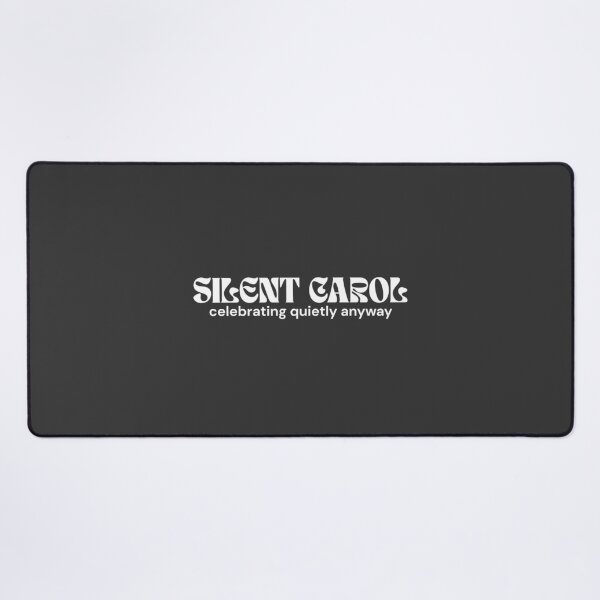 Item preview, Silent Carol. Celebrating Quietly Anyway. (White Edition) – Minimalist Christmas Text | Quiet Rebellion Quote | RETL Style designed and sold by RETL.