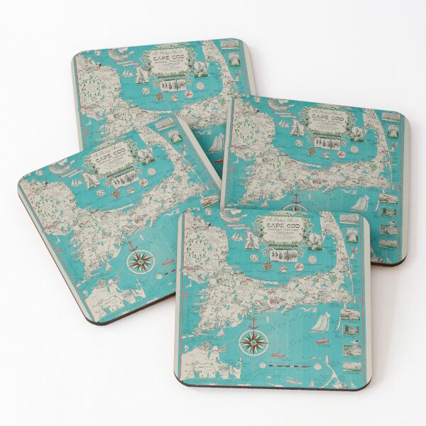 Item preview, A Picture Chart of Cape Cod, Martha's Vineyard and Nantucket 1940 designed and sold by NoisyNosyNancy.