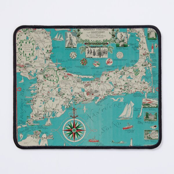 Item preview, A Picture Chart of Cape Cod, Martha's Vineyard and Nantucket 1940 designed and sold by NoisyNosyNancy.