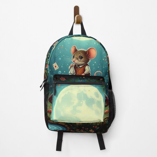 Item preview, Dormouse on Mushroom Wonderland Art Print - High Detail Pop Surrealism Whimsical Fantasy Painting designed and sold by Art's Diner.