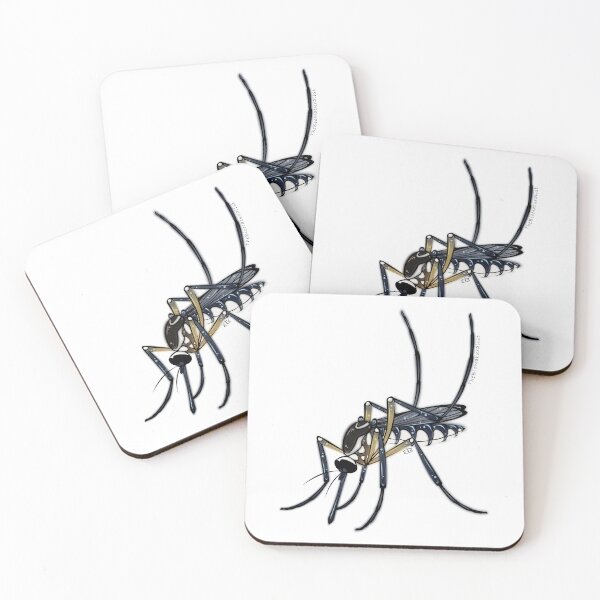 Item preview, Aedes triseriatus Mosquito Sticker designed and sold by EllaAndGoldfish.