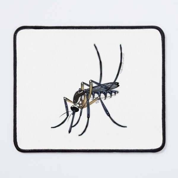Item preview, Aedes triseriatus Mosquito Sticker designed and sold by EllaAndGoldfish.