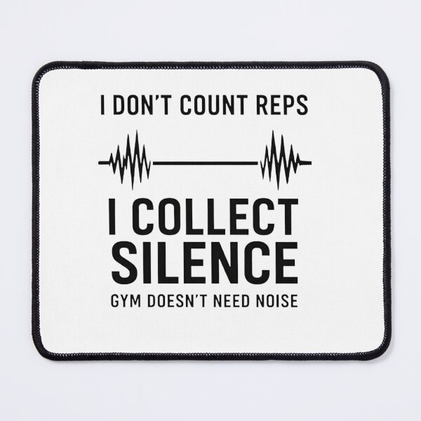 Item preview,  I Collect Silence – Minimal Gym Motivation Design designed and sold by HOR03.