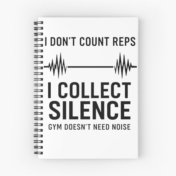 Item preview,  I Collect Silence – Minimal Gym Motivation Design designed and sold by HOR03.