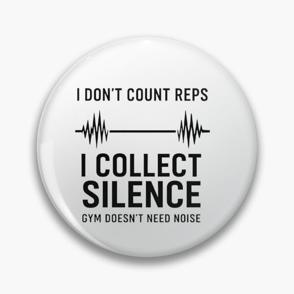 Item preview, I Collect Silence – Minimal Gym Motivation Design designed and sold by HOR03.