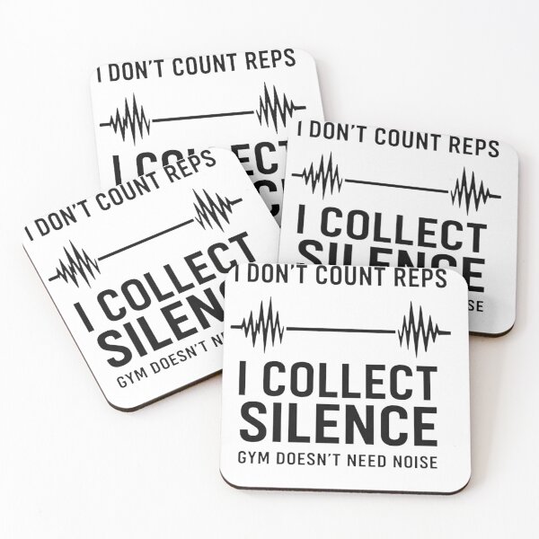 Item preview,  I Collect Silence – Minimal Gym Motivation Design designed and sold by HOR03.