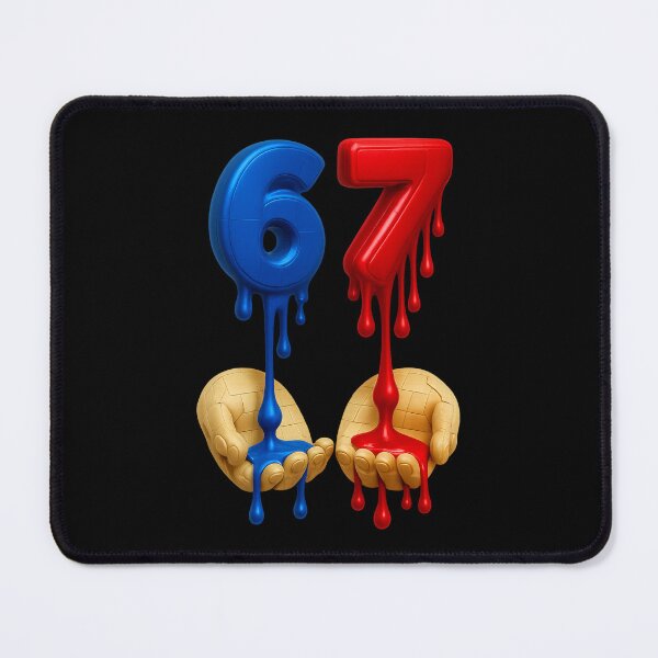 Item preview, 67 Meme Red and Blue Design designed and sold by The Art by Rossouw.