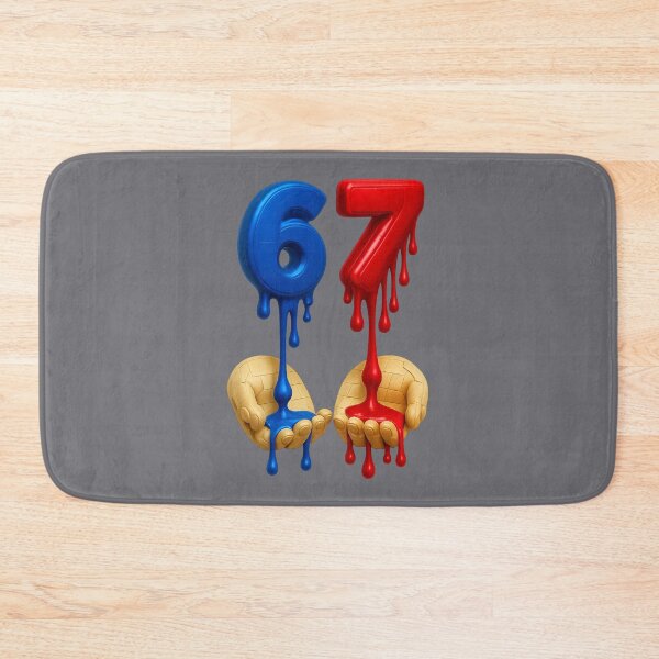 Item preview, 67 Meme Red and Blue Design designed and sold by The Art by Rossouw.
