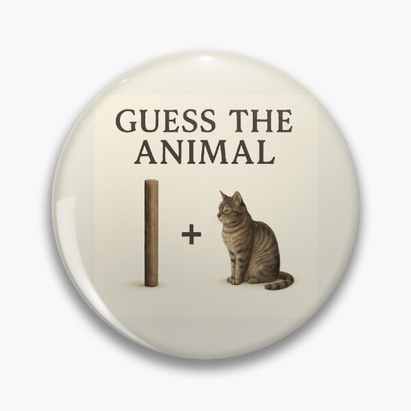 Item preview, Guess the Animal – Pole + Cat Visual Wordplay designed and sold by GeoWild Designs.