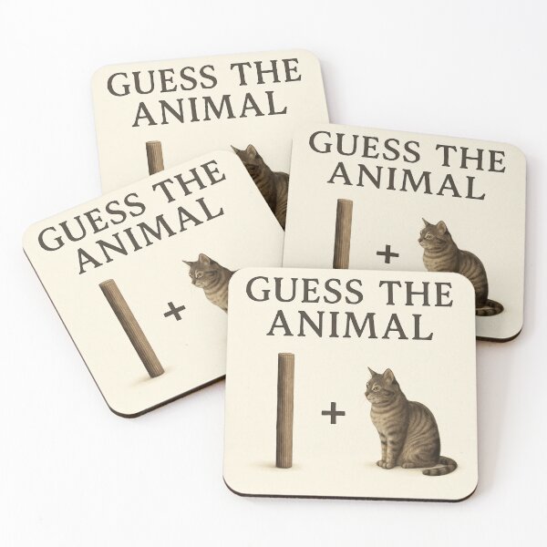 Item preview, Guess the Animal – Pole + Cat Visual Wordplay designed and sold by GeoWild Designs.
