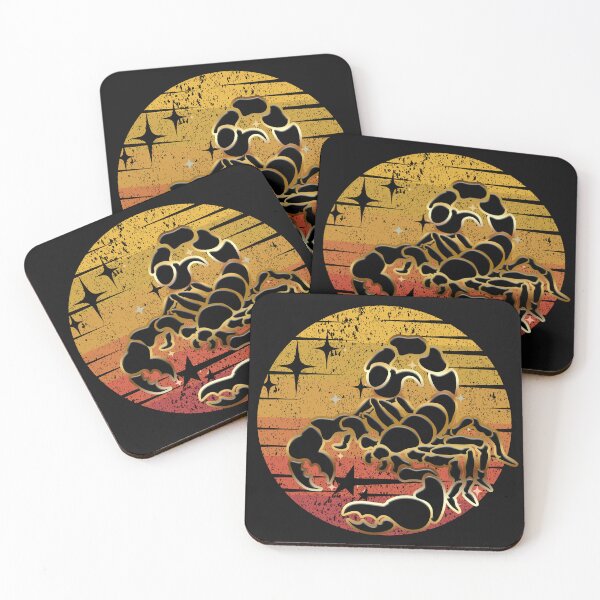 Item preview, retro-style scorpion- gift for lovers of zodiac signs designed and sold by Lovelalaland.