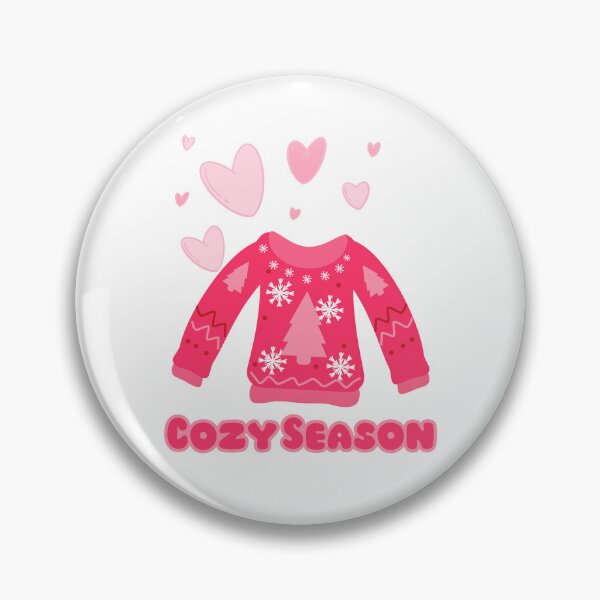 Item preview, Cozy Season Pink Christmas Sweater Design designed and sold by Inkworksbyshery.