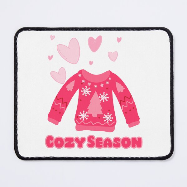 Item preview, Cozy Season Pink Christmas Sweater Design designed and sold by Inkworksbyshery.