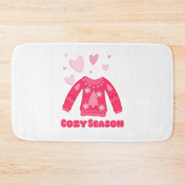 Item preview, Cozy Season Pink Christmas Sweater Design designed and sold by Inkworksbyshery.
