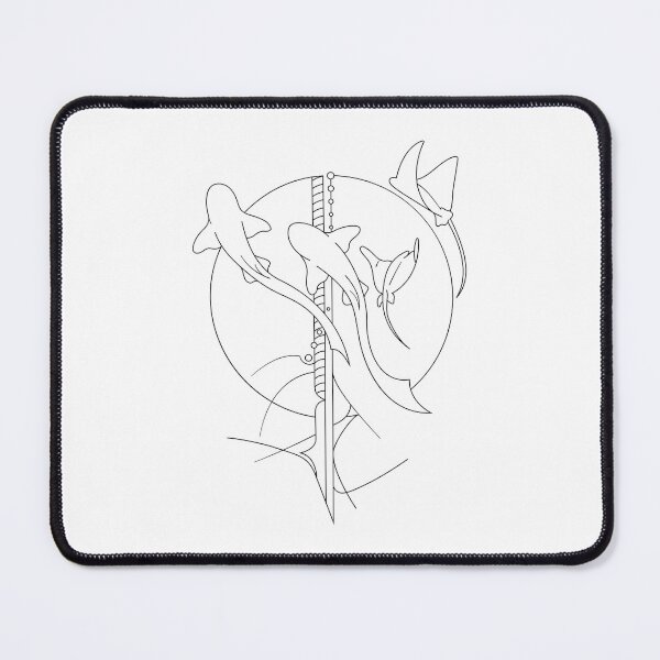 Item preview, Manta Ray Flow Geometric Line Art designed and sold by Color for Balance .