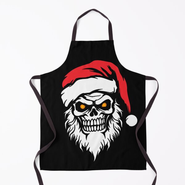 Item preview, Spooky Skully Santa With Orange Eyes. designed and sold by OriginalDP.