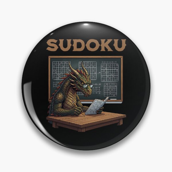 Item preview, Dragon plays Sudoku designed and sold by ReneMM.
