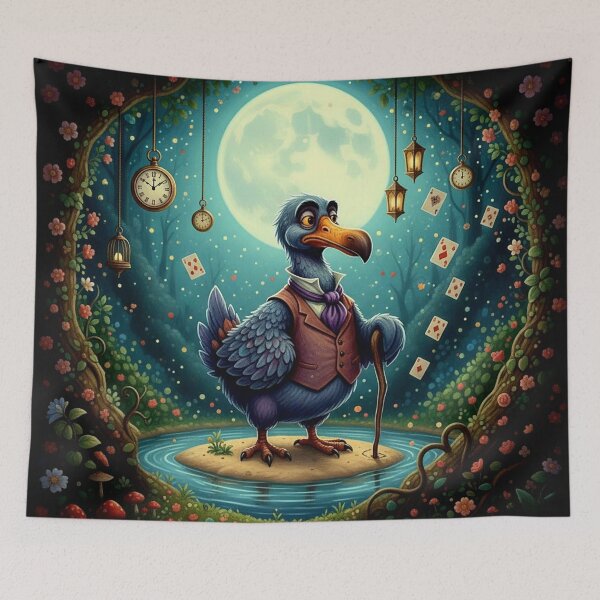 Item preview, Dodo Bird in Vest Art Print - Alice in Wonderland High Detail Pop Surrealism Painting designed and sold by Art's Diner.