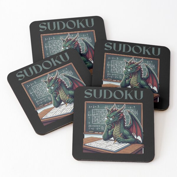 Item preview, Sudoku - Dragon playing Sudoku. designed and sold by ReneMM.