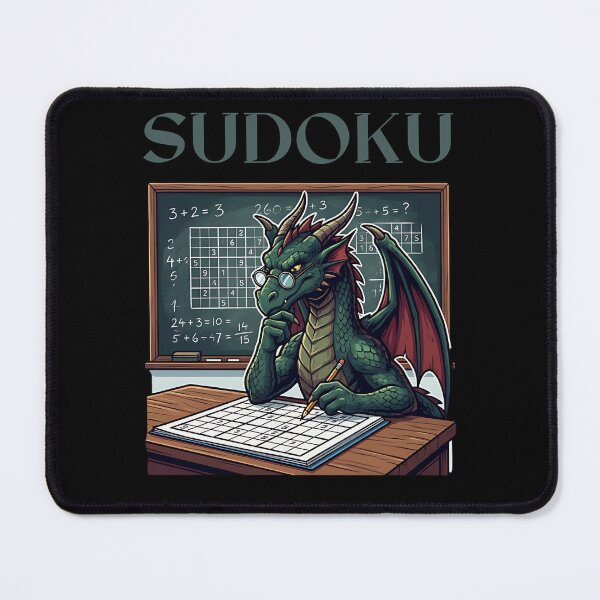 Item preview, Sudoku - Dragon playing Sudoku. designed and sold by ReneMM.