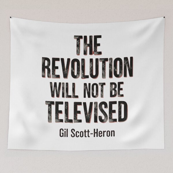 Item preview, The Revolution Will Not Be Televised designed and sold by FitEnvy.