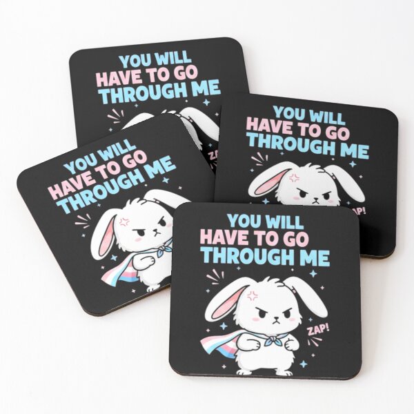 Item preview,  You Will Have To Go Through Me .  CUTE RABBIT designed and sold by Obinne.