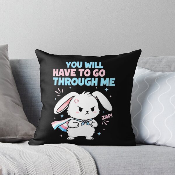 Item preview,  You Will Have To Go Through Me .  CUTE RABBIT designed and sold by Obinne.