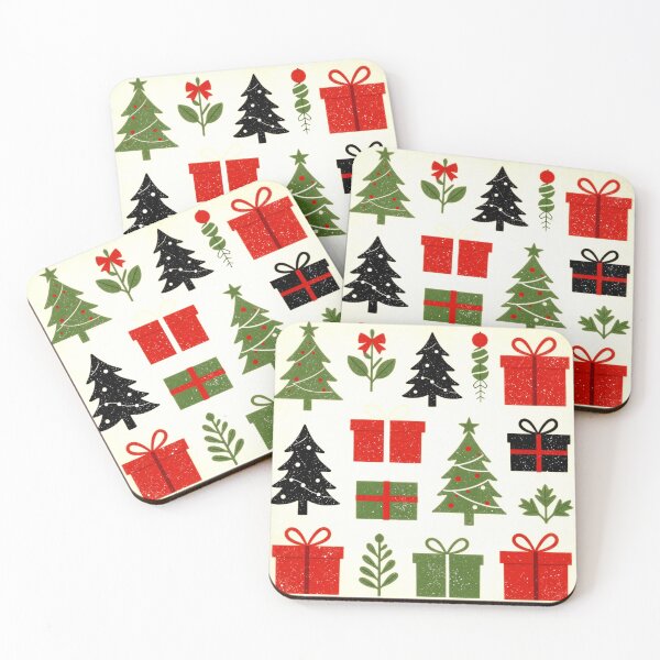 Item preview, christmas trees presents abstract colorful festive design designed and sold by SmashingDeals.