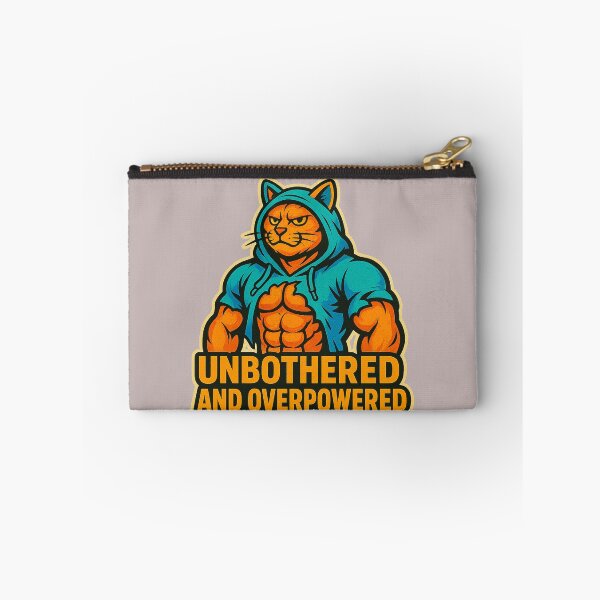 Item preview, Unbothered And Overpowered Gym Cat designed and sold by Pixostick.