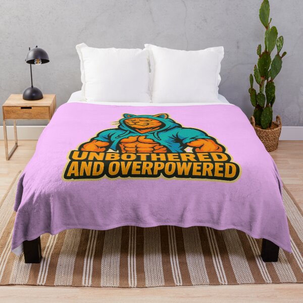 Item preview, Unbothered And Overpowered Gym Cat designed and sold by Pixostick.