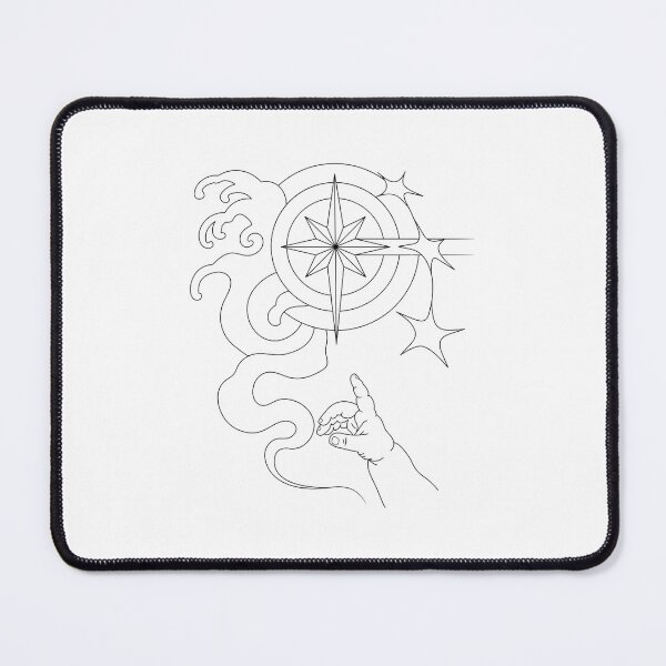 Item preview, Celestial Compass Hand Line Art designed and sold by Color for Balance .