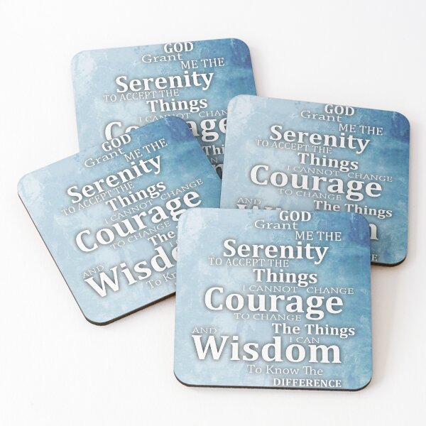 Item preview, Serenity Prayer On Blue Healing Art designed and sold by Sharon Cummings Art.