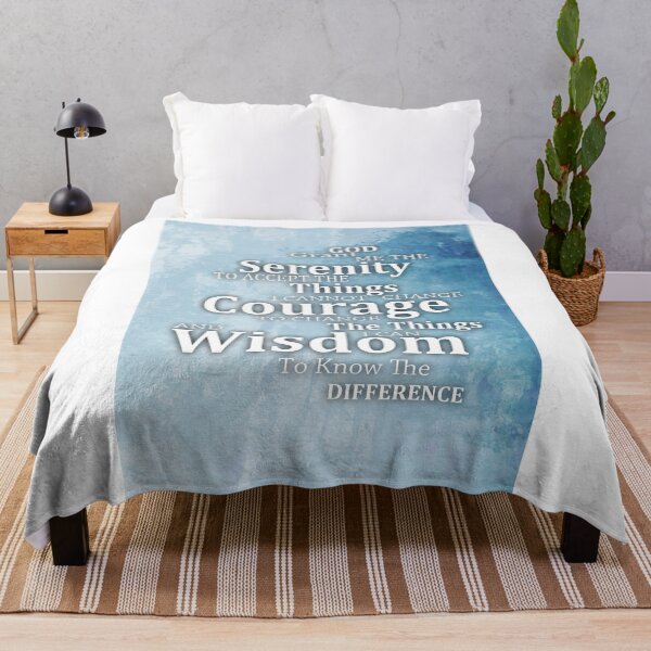 Item preview, Serenity Prayer On Blue Healing Art designed and sold by Sharon Cummings Art.