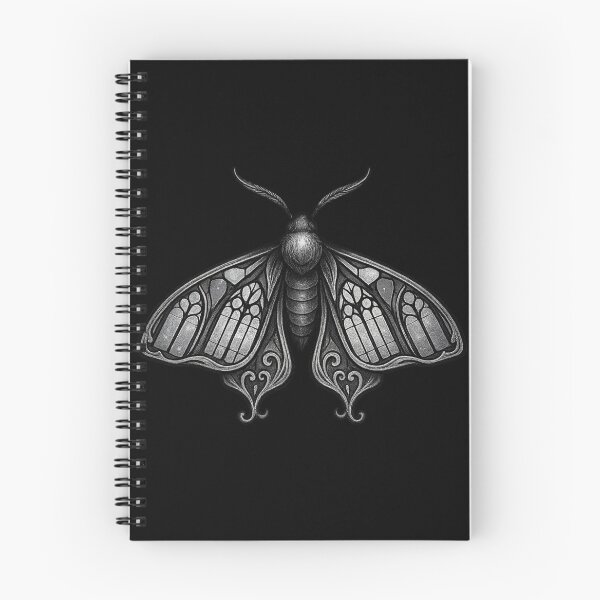 Item preview, Gothic Cathedral Moth – Dark Aesthetic Insect Illustration designed and sold by Mouraludia.