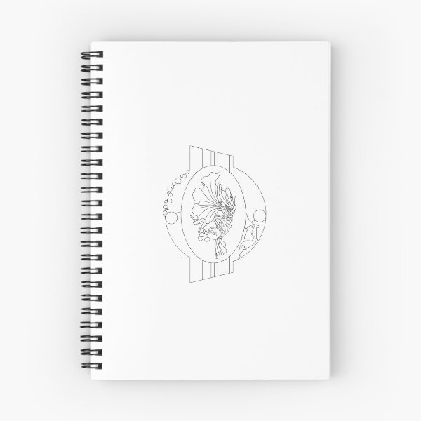 Artikelvorschau, Elegantes Goldfisch-Linienkunst-Design entworfen und verkauft von Color for Balance .