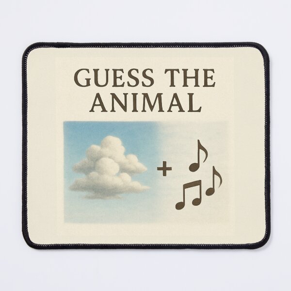 Item preview, Guess the Animal – Clouds + Music Visual Wordplay designed and sold by GeoWild Designs.