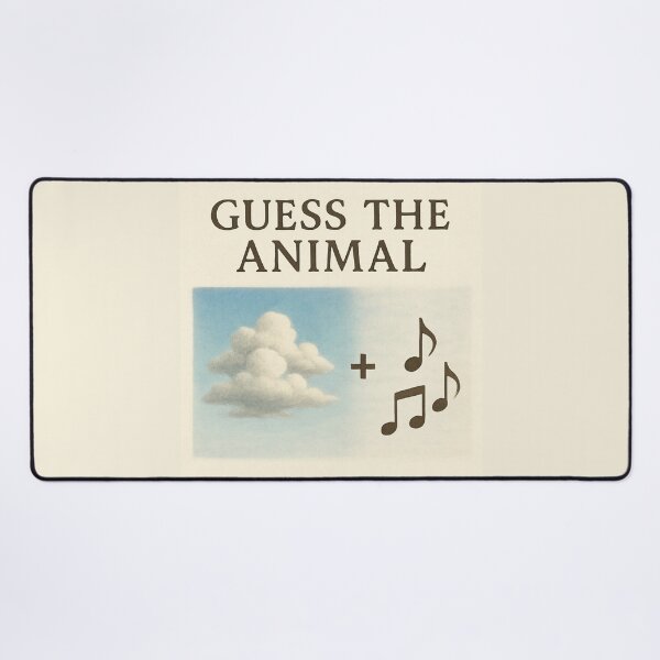 Item preview, Guess the Animal – Clouds + Music Visual Wordplay designed and sold by GeoWild Designs.