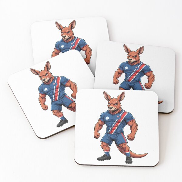 Item preview, Strong Australian Kangaroo Football Mascot 2026 designed and sold by ArtByKatti.