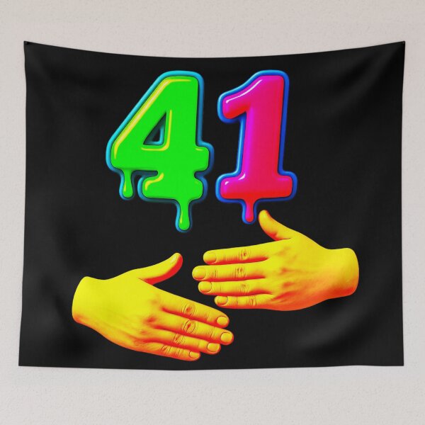 Item preview, Funny 41 Meme Just like 67 designed and sold by The Art by Rossouw.