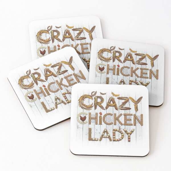 Item preview, Crazy chicken lady designed and sold by FitEnvy.
