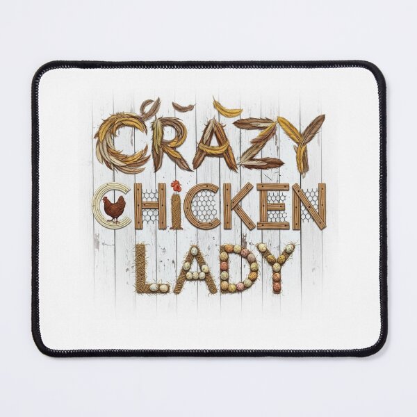 Item preview, Crazy chicken lady designed and sold by FitEnvy.