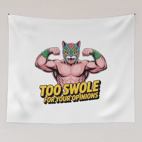 Item preview, Too Swole Gym Cat designed and sold by Pixostick.