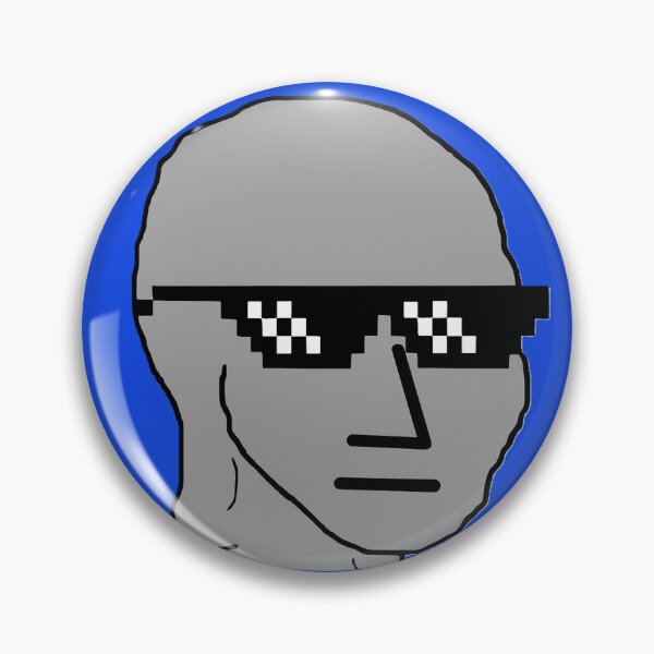 Item preview, NPC Wojak Meme Thug Life Sunglasses designed and sold by The Art by Rossouw.