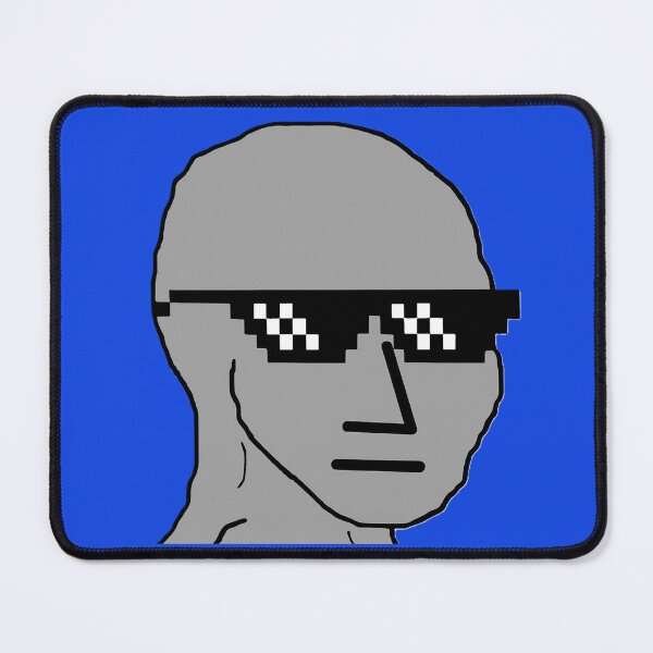 Item preview, NPC Wojak Meme Thug Life Sunglasses designed and sold by The Art by Rossouw.